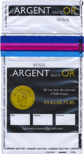 pochette argent personnalisee
